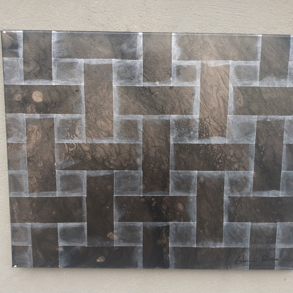 16x20inch acrylic pour medium. Handmade on canvas